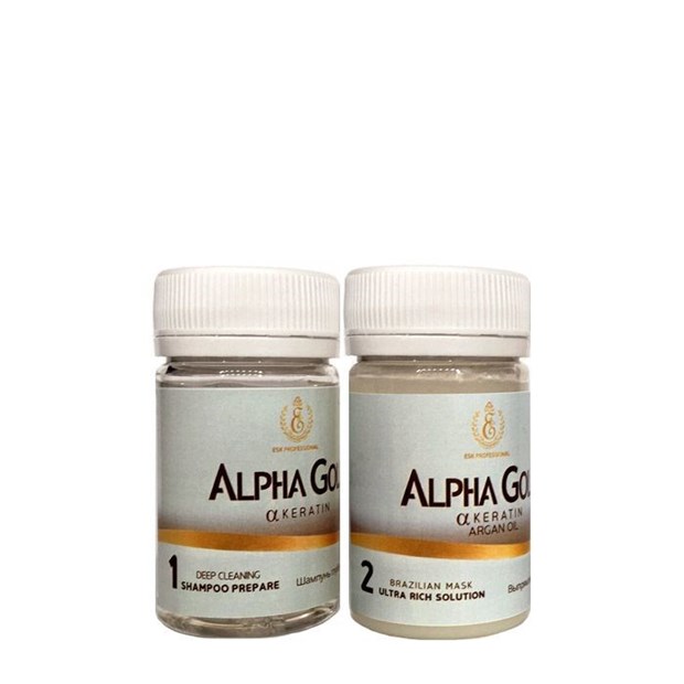 Пробный набор Alpha Gold для нанопластики волос, 50/50 мл. - фото 4507