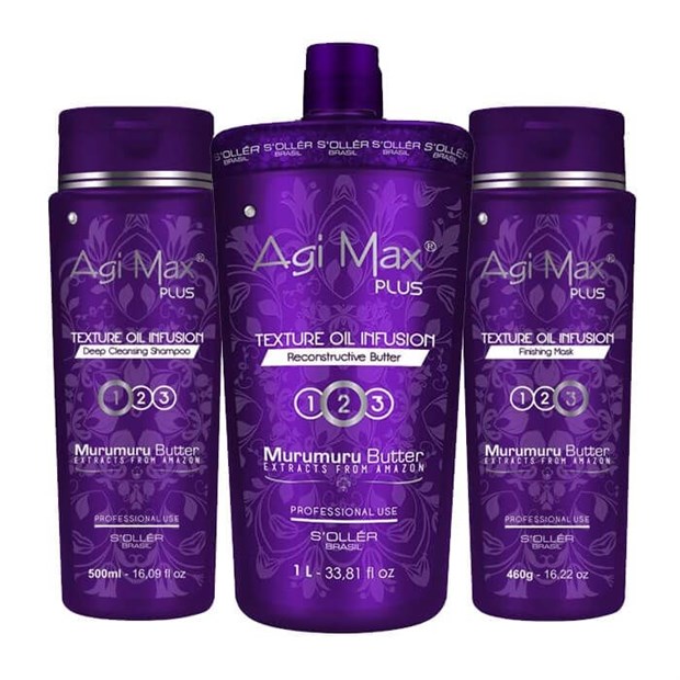 Набор Agi Max Plus для выпрямления волос, 500/1000/500 мл. - фото 4906