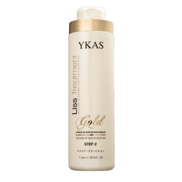 Кератин для волос Ykas Gold Redutor de volume 1000 мл., (шаг 2) - фото 4935