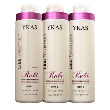 Набор Ykas Rubi для выпрямления волос, 1000/1000/1000 мл.