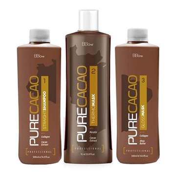 Набор BB One Pure Cacao для выпрямления волос, 500/1000/500 мл.