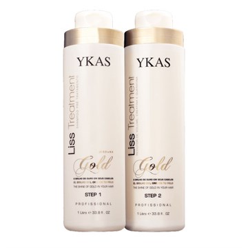 Набор Ykas Gold для выпрямления волос, 1000/1000 мл.